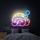 Schlafender Kirby als LED-Neonschild