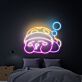 Schlafender Kirby als LED-Neonschild