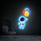 Brighten Up Your Space: Perfect for Home Decor, Kids' Rooms, and Themed Parties - Space Astronaut UV LED Neon Sign Printing Acrylic Sign for House and Wall Astronaut.