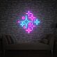 Funkelnde Sterne als LED-Neonschild