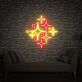 Funkelnde Sterne als LED-Neonschild