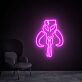 Schädel mit Hörnern LED-Neonschild für Wohnzimmer Gamingzimmer