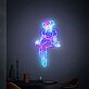 Anime Stil Neon LED Wandlicht mit weiblicher Figur für moderne Raumdekoration