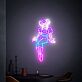Anime Stil Neon LED Wandlicht mit weiblicher Figur für moderne Raumdekoration