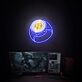 Blitzsymbol in Ringform LED-Neonschild für Gamingzimmer und Schreibtischdekor