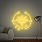 Auge Symbol mit geometrischen Elementen LED-Neonschild für Wohnzimmer Gamingzimmer