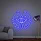 Auge Symbol mit geometrischen Elementen LED-Neonschild für Wohnzimmer Gamingzimmer