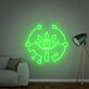 Auge Symbol mit geometrischen Elementen LED-Neonschild für Wohnzimmer Gamingzimmer