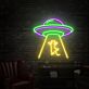 Brighten Your Nights: Ufo Led Neon Sign for Lively Home Ambiance, Bedroom Chic, and Electrifying Party Vibes