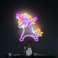 tanzendes Einhorn LED-Neonschild für Kinderzimmer und Party