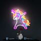 tanzendes Einhorn LED-Neonschild für Kinderzimmer und Party