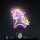 tanzendes Einhorn LED-Neonschild für Kinderzimmer und Party