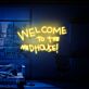 WELCOME TO THE MADHOUSE! LED-Neonschild für Bar Club
