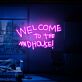 Brighten Your Bar, Office, and Home Décor with the "Welcome To The Madhouse" LED Neon Sign - The Perfect Moving Gift for Any Space!