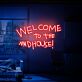 Brighten Your Bar, Office, and Home Décor with the "Welcome To The Madhouse" LED Neon Sign - The Perfect Moving Gift for Any Space!