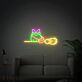 Brighten Up Your Space: Wizard Frog Led Neon Sign for Enchanting Home, Office, Store Decor, and Glorious Bar or Wedding Ambiance