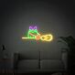 Brighten Up Your Space: Wizard Frog Led Neon Sign for Enchanting Home, Office, Store Decor, and Glorious Bar or Wedding Ambiance