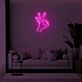 Hand mit OK-Geste LED-Neonschild Wohnzimmer Lounge