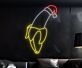 Banane mit Weihnachtsmütze LED-Neonschild Wohnzimmer Bar