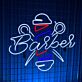 Barber LED-Neonschild Friseursalon