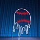 schmelzender Baseball LED-Neonschild für Sportbar Spielzimmer