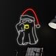 Weihnachtsgeist mit Tasse LED-Neonschild Wohnzimmer Bar