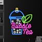 Bubble Tea LED-Neonschild für Café Bar