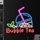 Bubble Tea LED-Neonschild für Café Bar