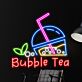 Bubble Tea LED-Neonschild für Café Bar