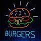Light Up Your Burger Joint: Elevate Your Dining Ambiance with the Burgers Store Led Neon Sign, Perfect for Restaurants, Home Kitchens, and Bars.