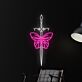 Schmetterling mit Schwert LED-Neonschild Wohnzimmer Studio