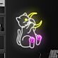 Brighten Your Space: Cat And Moon Led Sign For Animal Lovers - Perfect for Home Decor, Office Ambiance, and Cozy Cafe Corners