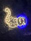 Katze im Astronautenhelm LED-Neonschild Wohnzimmer Kinderzimmer