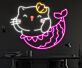 Meerjungfrauenkatze LED-Neonschild für Kinderzimmer Wohnzimmer