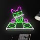 DJ Katze LED-Neonschild für Bar und Club