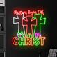 Christmas Begins With CHRIST LED-Neonschild Wohnzimmer Kirche