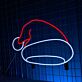 Weihnachtsmannmütze LED-Neonschild für Weihnachten Wohnzimmer