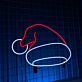 Weihnachtsmannmütze LED-Neonschild für Weihnachten Wohnzimmer