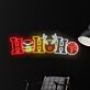 HO HO HO LED-Neonschild Wohnzimmer Weihnachtsdekoration