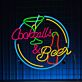 Cocktails & Beer LED-Neonschild für Bar und Club