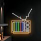 Retro Fernseher LED-Neonschild Wohnzimmer Bar