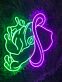 Frosch mit Cowboyhut LED-Neonschild Bar Wohnzimmer