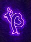 Hund mit Herzform LED-Neonschild