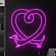 Herz mit Dackel LED-Neonschild Wohnzimmer Haustierladen