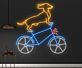 Dackel auf Fahrrad LED-Neonschild Wohnzimmer Cafe