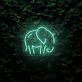 Elefant LED-Neonschild Wohnzimmer Kinderzimmer