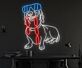 Brighten Up Your Restaurant, Bar, or Kitchen with Dachshund Eat Sausage Led Neon Sign - Perfect for Food Decor and Whimsical Ambiance.