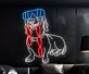 Brighten Up Your Restaurant, Bar, or Kitchen with Dachshund Eat Sausage Led Neon Sign - Perfect for Food Decor and Whimsical Ambiance.