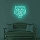 Neon Tigerkopf LED Neonschild Wanddekoration