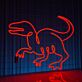 Dinosaurier LED-Neonschild für Kinderzimmer und Gaming Raum